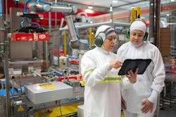 Operators using a tablet in a Nestlé-owned KitKat factory in Caçapava, Brazil. Operators using a tablet in a Nestlé-owned KitKat factory in Caçapava, Brazil.
