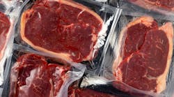 Vacuum sealed fresh beef sirloin steak. Ready for cook Vacuum sealed fresh beef sirloin steak. Ready for cook