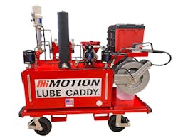 Lubrication service caddy from Motion Repair & Services Lubrication service caddy from Motion Repair & Services