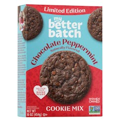 My Better Batch limited edition Holiday Cookie Collection, chocolate peppermint flavored cookie mix My Better Batch limited edition Holiday Cookie Collection, chocolate peppermint flavored cookie mix
