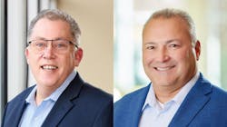 Retirees Mark Morey (left) and Paul Peil Retirees Mark Morey (left) and Paul Peil