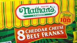 'Nathan's Famous Cheddar Cheese Beef Franks' 'Nathan's Famous Cheddar Cheese Beef Franks'