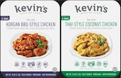 Two of Kevin's Naturals entrees that are cooked with sous vide. Two of Kevin's Naturals entrees that are cooked with sous vide.