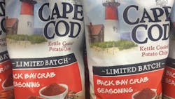 'Cape Cod Potato Chips Limited Special Edition 2014 Back Bay Crab Seasoning. At Price Chopper 'Cape Cod Potato Chips Limited Special Edition 2014 Back Bay Crab Seasoning. At Price Chopper