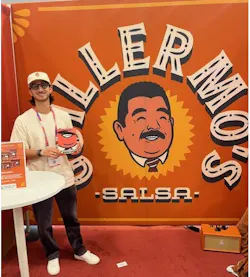 For you Jimmy Kimmel fans: Neither Guillermo Rodriguez nor his salsa was truly present at the show, but this booth promised a debut of his product any day now. For you Jimmy Kimmel fans: Neither Guillermo Rodriguez nor his salsa was truly present at the show, but this booth promised a debut of his product any day now.