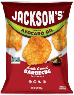 Jackson’s Snacks began switching from coconut oil to avocado oil about five years ago and saw the avocado oil version outsell the coconut oil version by four to one. Jackson’s Snacks began switching from coconut oil to avocado oil about five years ago and saw the avocado oil version outsell the coconut oil version by four to one.