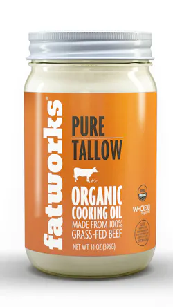 Fatworks sells beef tallow oils to both home cooks and food processors. Varieties include organic, wagyu beef, bison and elk. Fatworks sells beef tallow oils to both home cooks and food processors. Varieties include organic, wagyu beef, bison and elk.