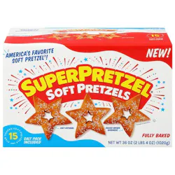 Super Pretzel Soft Pretzels in star shapes Super Pretzel Soft Pretzels in star shapes