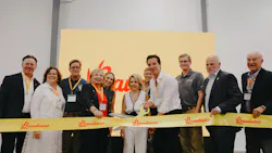 Bauducco International Business Unit CEO and Bauducco family members are joined by the Zephyrhills Mayor and state and local officials for a ribbon cutting celebrating the grand opening of Bauducco's largest U.S. manufacturing facility in Zephyrhills, Fla.
