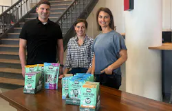 The small but mighty Mighty Spark R&D team: (from left) Tyler Cronin, Christine Arickx, Kristy Welker.