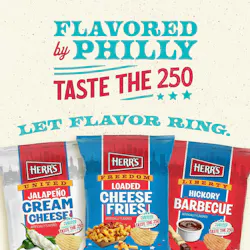 3 packages of Herr's chips with patriotic theme