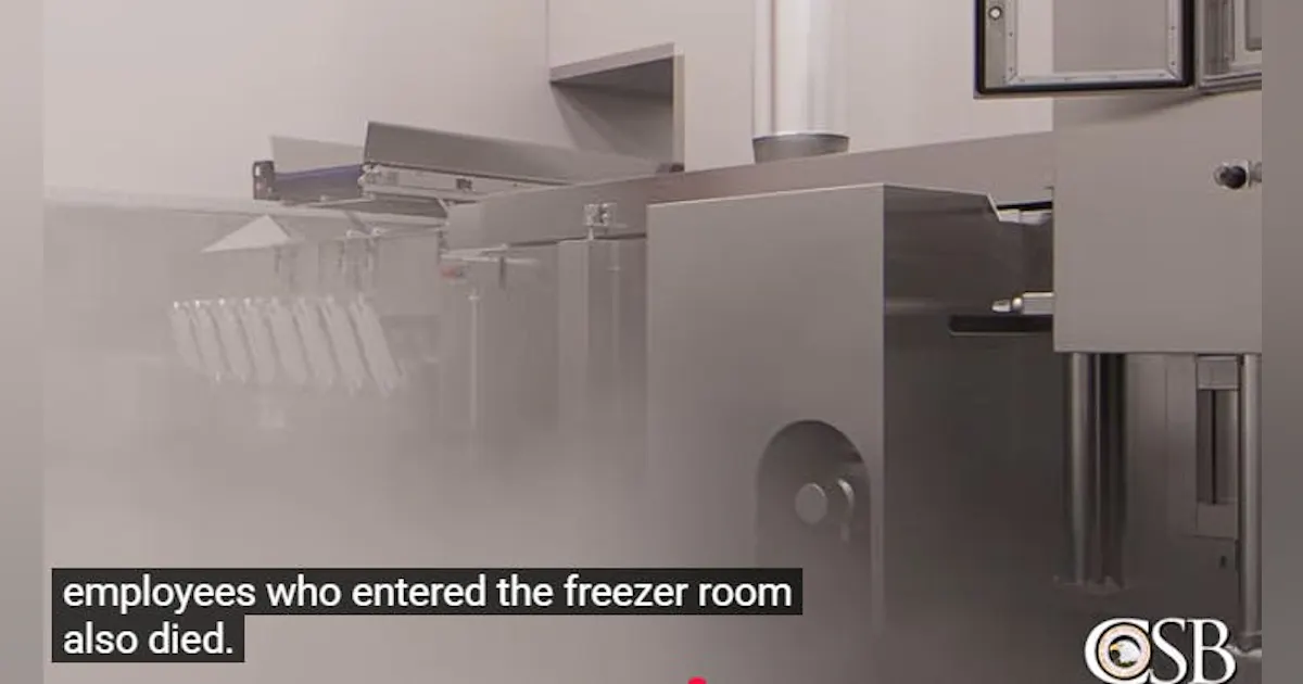 Video Recalls 2021 Poultry Workers Deaths by Liquid Nitrogen