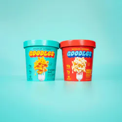 Two of the new microwavable single-serve cups.