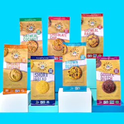 Mightylicious vegan products in package