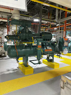 LEDs Compressor Room in Perdue's Lewiston facility