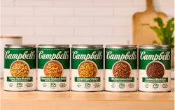 In July, Campbell's debuted a five-item line of high protein soups.