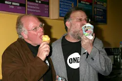 Ben Cohen (left) with Jerry Greenfield