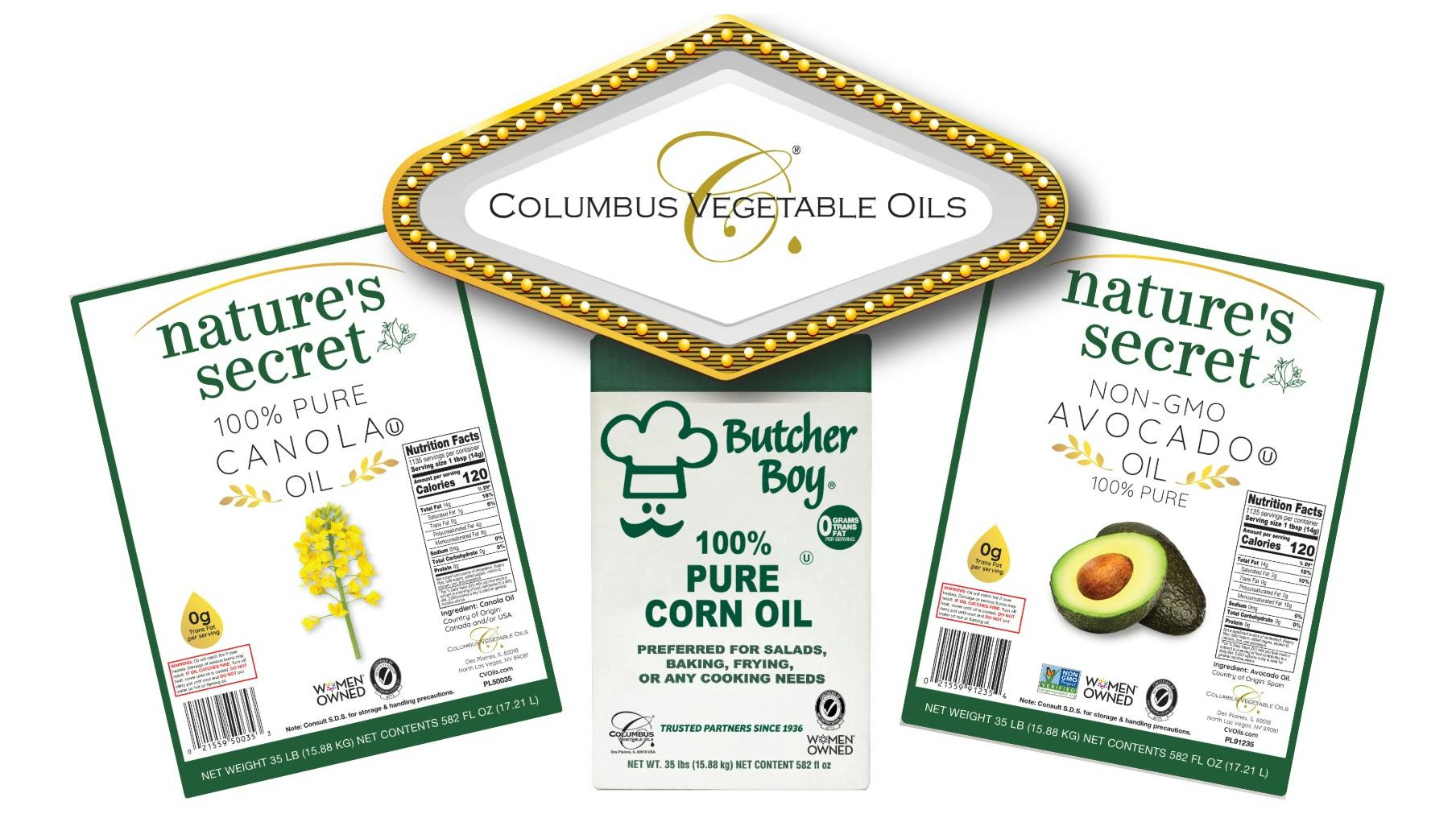 columbus-vegetable-oils-logo-and-products